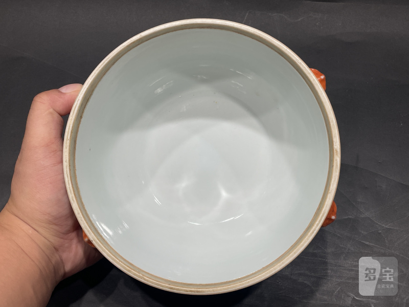 清宣统 粉彩花鸟纹温锅 - 图13